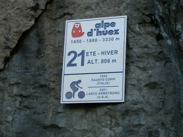Bochten Alpe d'Huez/bocht21-bord